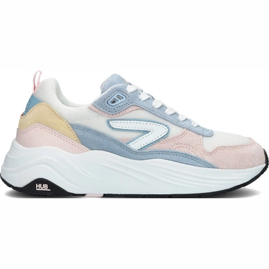 HUB Women Glide S41 White Light Blue Pink Clay White-Black