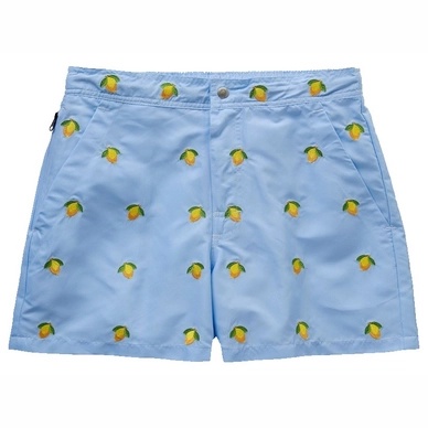 Zwemshort OAS Men Full Embroidery Blue Lemon