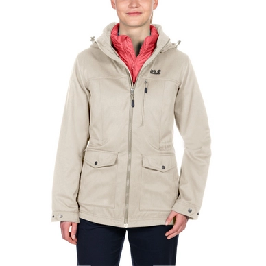 Manteau d'Hiver Jack Wolfskin Beluga Bay Women Light Sand