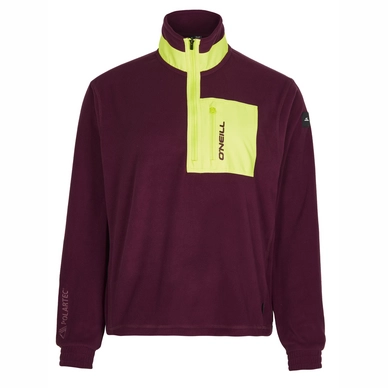 Pull O'Neill Women Utility Half Zip Fleece Windsor Wine Colour Block