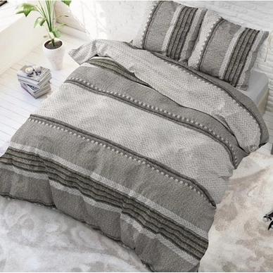 Dekbedovertrek Dreamhouse River Stripe Taupe Katoen
