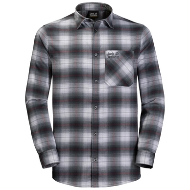 Blouse Jack Wolfskin Men Light Valley Ebony Checks