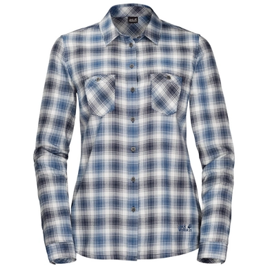 Blouse Jack Wolfskin Women Saru Grey Haze Checks