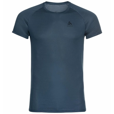Unterhemd Odlo Crew Neck S/S Active F-Dry Light Blue Wing Teal Herren