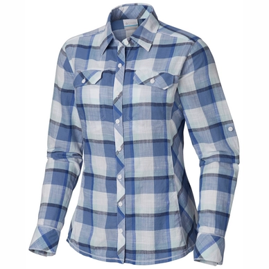 Hemd Columbia Camp Henry Blue Dusk Block Damen