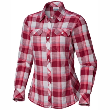 Bluse Columbia Camp Henry Wine Berry Bloc Damen