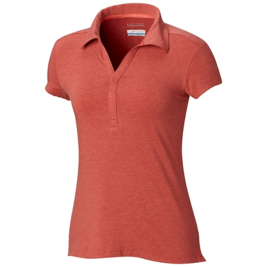 Poloshirt Columbia Shadow Time Red Coral Damen