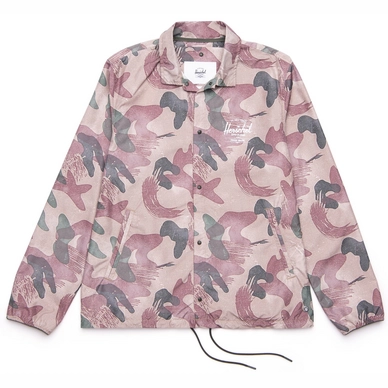 Jas Herschel Supply Co. Men's Voyage Coach Brushstroke Camo White Classic Logo
