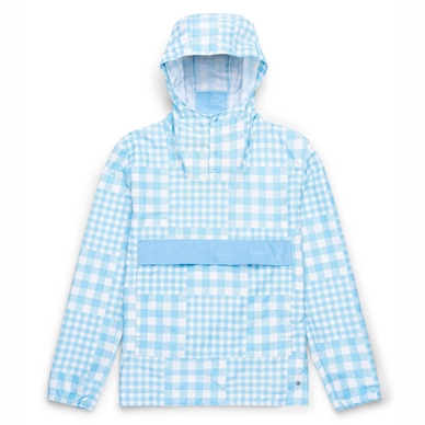 Jas Herschel Supply Co. Men's Voyage Anorak Alaskan Blue Gingham Alaskan Blue
