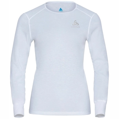 Unterziehshirt Odlo BL Top Crew Neck LS Active Warm Eco White Damen