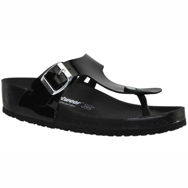 Sandales JJ Footwear Lowell Noir - Largeur de pied H