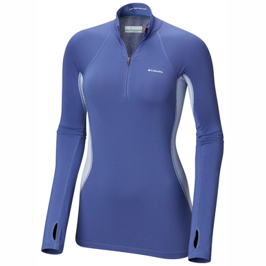 Skipully Columbia Women Midweight Stretch Half Zip Eve Faded Sky