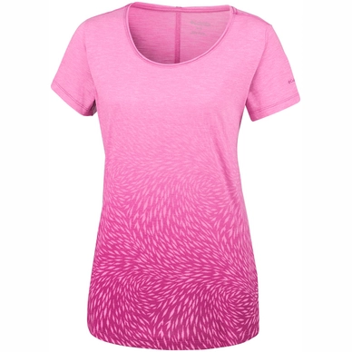 T-Shirt Columbia Womens Ocean Fade Tee Pink Ice