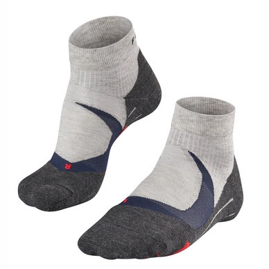 Hardloopsokken Falke RU4 Cushion Short Men Light Grey