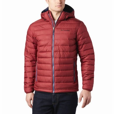 Jas Columbia Men Powder Lite Hooded Red Jasper