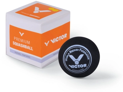 Squashbal Victor Dubbele Gele Stip (12 stuks)