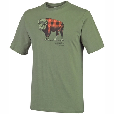 T-Shirt Columbia CSC Check The Buffalo II Short Sleeve Mosstone Herren