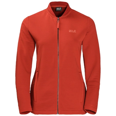 Fleece Jack Wolfskin Women Modesto Volcano Red
