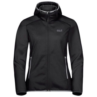Gilet Jack Wolfskin Women Hydro Hooded Black