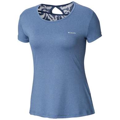 T-Shirt Columbia Women Peak To Point Novelty SS Blue Dusk