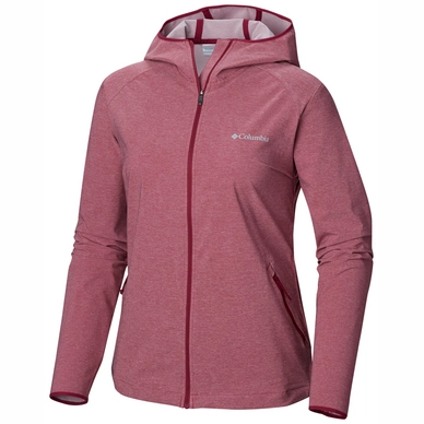 Jas Columbia Women Heather Canyon Softshell Wine Berry Heat