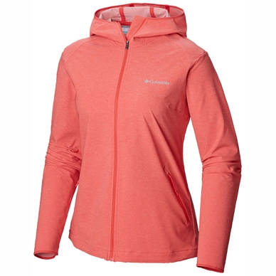 Jacket Columbia Women Heather Canyon Softshell Red Coral Heath