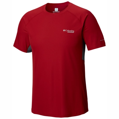 T-Shirt Columbia Titan Ultra Red Velvet Gra Herren