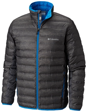 Jas Columbia Men Lake 22 Down Charcoal Heather Print