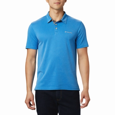 Polo Columbia Hommes Nelson Point Azure Blue
