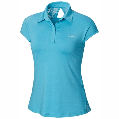 Poloshirt Columbia Peak To Point Novelty Atoll Damen