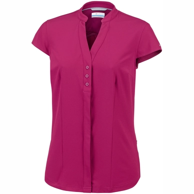Blouse Columbia Women Saturday Trail Stretch SS Wine Berry