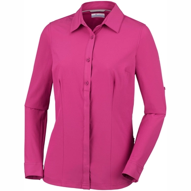 Bluse  Columbia Saturday Trail Stretch Ls Wine Berry Damen