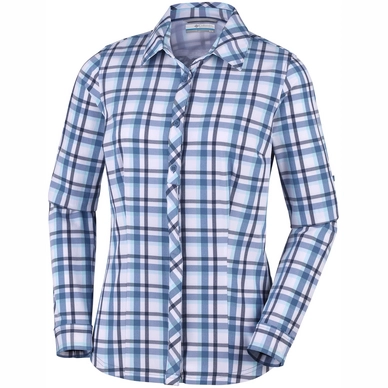 Bluse Columbia Saturday Trail Stretch Plaid Ls Blue Dusk Plaid Damen