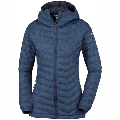 Jacke Columbia Powder Pass Hooded Nocturnal Edel Damen