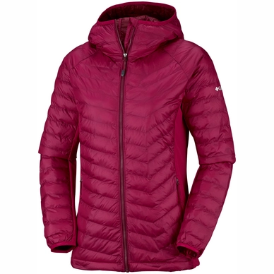 Jas Columbia Women Powder Lite Light Hooded Pomegranate