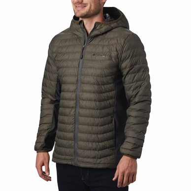 Veste Columbia Men Powder Pass Hooded Jacket New Olive Heath
