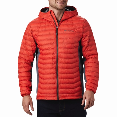 Jacket Columbia Men Powder Pass Hooded Wildfire