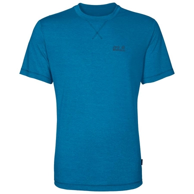 T-Shirt Jack Wolfskin Crosstrail Blue Pacific Herren