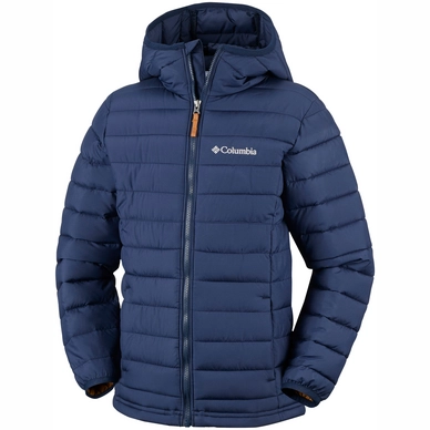 Jas Columbia Youth Powder Lite Boys Hooded Collegiate Navy