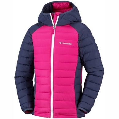 Jacket Columbia Youth Powder Lite Girls Hooded Cactus Pink Nocturnal