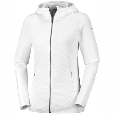 Fleecejacke Columbia Roffe Ridge Full Zip Hooded White Damen