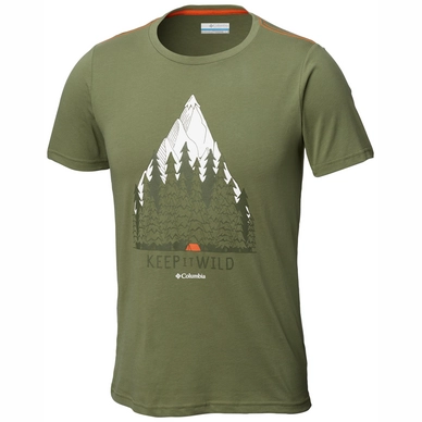 T-Shirt Columbia Men Wild Camp Short Sleeve TShirt Mosstone