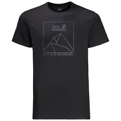 T-Shirt Jack Wolfskin Men Peak Black