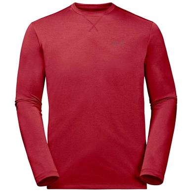 Shirt Jack Wolfskin Men Crosstrail Longsleeve Red Lacquer