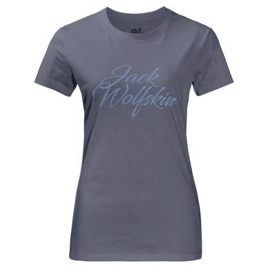 T-Shirt Women Jack Wolfskin Brand Pebble Grey