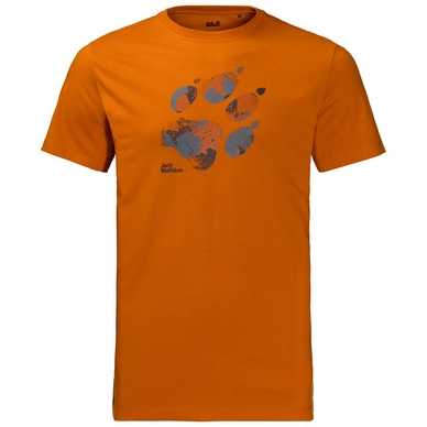 T-Shirt Jack Wolfskin Marble Paw Desert Orange Herren