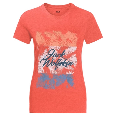 T-Shirt Jack Wolfskin Royal Palm Women Hot Coral