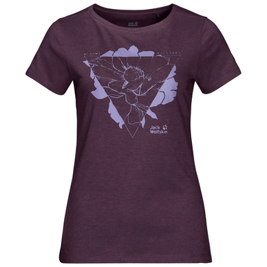 T-Shirt Jack Wolfskin Women Hana Aubergine