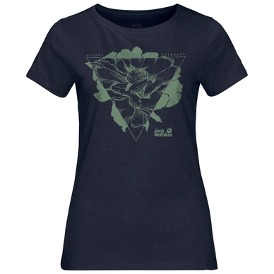 T-Shirt Jack Wolfskin Women Hana Midnight Blue