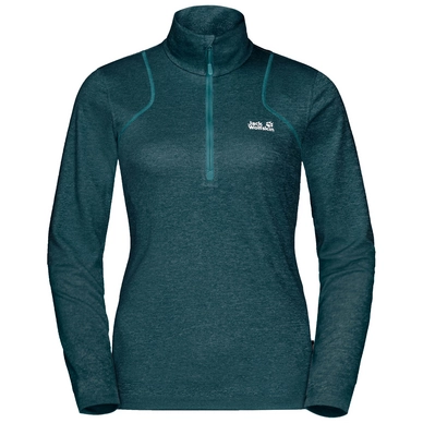 Skipully Jack Wolfskin Women Sky Range Halfzip Dark Jade